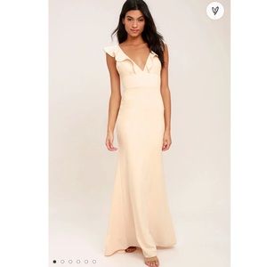 Perfect Opportunity Pale Blush Maxi Dress